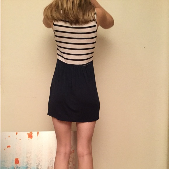 🦋🌻SOPRANO brand dress pockets stripes Sz Small S - Picture 3 of 6